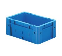 LA-KA-PE Conteneur de transport gerbable L300xl200xH120mm bleu PP charge lourde parois Quantité:1