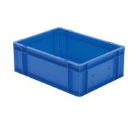 LA-KA-PE Conteneur de transport gerbable L400xl300xH145mm bleu PP poignée traversante Quantité:1