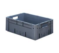 LA-KA-PE Conteneur de transport gerbable L600xl400xH210mm bleu PP charge lourde poignée Quantité:1