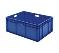 LA-KA-PE Conteneur de transport gerbable L800xl600xH320mm gris PP poignée traversante par Quantité:1