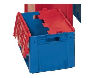 LA-KA-PE Couvercle rabattable PP L400xl300mm gris avec charnière 4 pcs/carton LA-KA-PE Quantité:1