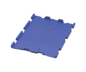 LA-KA-PE Couvercle rabattable PP L600xl400mm bleu avec charnière 4 pcs/carton LA-KA-PE Quantité:1
