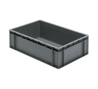 LA-KA-PE LA-KA-PE Boîte empilable de transport B600xP400xH175 mm jaune, fermée sans trou de poignée Quantité:1