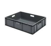 LA-KA-PE LA-KA-PE Caisse de transport empilable B800xP600xH210 mm rouge, fermée avec poignée Quantité:1