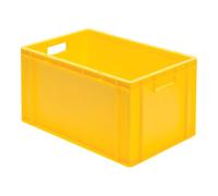 LA-KA-PE LA-KA-PE Caisse empilable de transport B600xP400xH320 mm jaune, fermée avec poignée Quantité:1
