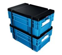 LA-KA-PE LA-KA-PE Couvercle emboîtable noir pour conteneur empilable rotatif 45/65 litres Quantité:4