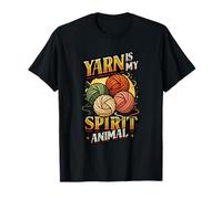La laine à tricoter et à crocheter est mon âme d'amoureux de la laine animale T-Shirt