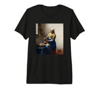 La laitière de Johannes Vermeer (1660) T-Shirt Haut de Gamme