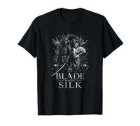 La Lame Rencontre la Soie Samouraï Geisha Scène Japonaise T-Shirt