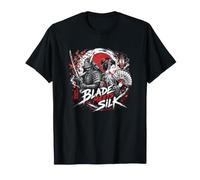 La Lame Rencontre la Soie Samouraï Geisha Style Japon T-Shirt