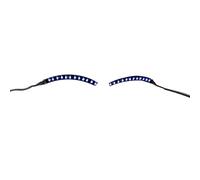 La lampe lumineuse de cil de LED, les faux cils de LED allument non greffer des lumières de nuit de cil de faux cils pour des boîtes de nuit de barres de partie (Bleu)