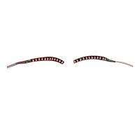 La lampe lumineuse de cil de LED, les faux cils de LED allument non greffer des lumières de nuit de cil de faux cils pour des boîtes de nuit de barres de partie (Rouge)