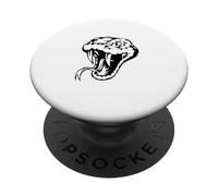 La Langue des Crocs de tête de Serpent Sort PopSockets PopGrip Adhésif