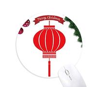 la lanterne rouge modèle traditionnel chinois tapis de souris en caoutchouc de sapin de noël