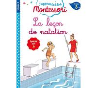 La leçon de natation, niveau 3 - J'apprends à lire Montessori