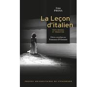 La Leçon d'italien - Lina Prosa - Presses Universitaires Strasbourg - broché - Théâtre
