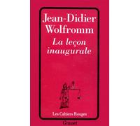 La Leçon inaugurale