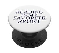 La Lecture des Amateurs de Livres est Mon Sport préféré PopSockets PopGrip Adhésif