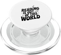 La Lecture est Hors de ce Monde ! Amateur de Livres sur l'espace PopSockets PopGrip pour MagSafe