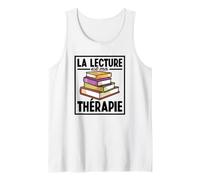 La Lecture Est Ma Thérapie Citation Amoureux des Livres Débardeur