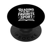 La Lecture est Mon Amateur de Livres de Sport préféré PopSockets PopGrip Adhésif