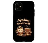 La Lecture est Mon café Sportif préféré, Amateur de Livres Amusants Coque pour iPhone 11