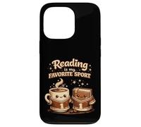 La Lecture est Mon café Sportif préféré, Amateur de Livres Amusants Coque pour iPhone 13 Pro
