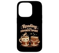 La Lecture est Mon café Sportif préféré, Amateur de Livres Amusants Coque pour iPhone 14 Pro