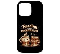 La Lecture est Mon café Sportif préféré, Amateur de Livres Amusants Coque pour iPhone 14 Pro Max