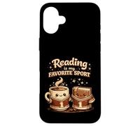 La Lecture est Mon café Sportif préféré, Amateur de Livres Amusants Coque pour iPhone 16 Plus