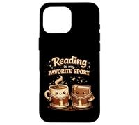 La Lecture est Mon café Sportif préféré, Amateur de Livres Amusants Coque pour iPhone 16 Pro Max
