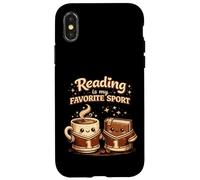La Lecture est Mon café Sportif préféré, Amateur de Livres Amusants Coque pour iPhone X/XS