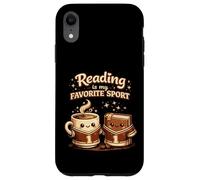 La Lecture est Mon café Sportif préféré, Amateur de Livres Amusants Coque pour iPhone XR