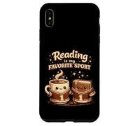 La Lecture est Mon café Sportif préféré, Amateur de Livres Amusants Coque pour iPhone XS Max