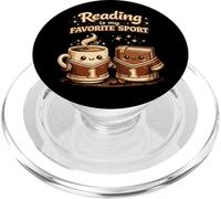 La Lecture est Mon café Sportif préféré, Amateur de Livres Amusants PopSockets PopGrip pour MagSafe
