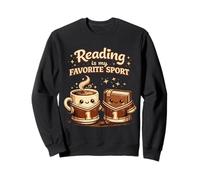La Lecture est Mon café Sportif préféré, Amateur de Livres Amusants Sweatshirt