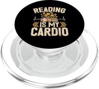 La Lecture est Mon Cardio-bibliothécaire Amateur de Livres PopSockets PopGrip pour MagSafe