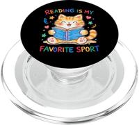 La Lecture est Mon Chat de Sport préféré, Mignon, Amateur de Livres Amusants PopSockets PopGrip pour MagSafe