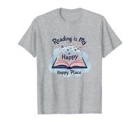 La Lecture est Mon Lieu de prédilection | Bookworm Magic T-Shirt, Homme, Gris Chiné, XL