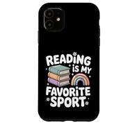 La Lecture est Mon Sport préféré, Rainbow Books Retro Coque pour iPhone 11