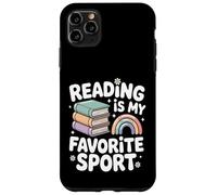 La Lecture est Mon Sport préféré, Rainbow Books Retro Coque pour iPhone 11 Pro Max