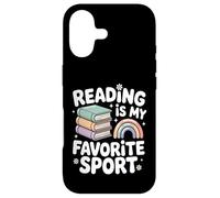 La Lecture est Mon Sport préféré, Rainbow Books Retro Coque pour iPhone 17