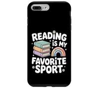 La Lecture est Mon Sport préféré, Rainbow Books Retro Coque pour iPhone 7 Plus/8 Plus