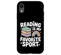 La Lecture est Mon Sport préféré, Rainbow Books Retro Coque pour iPhone XR