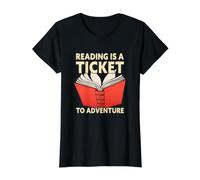 La Lecture est Un Billet pour la bibliothèque des Amateurs de Livres d'aventure T-Shirt Graphique avec Valeur