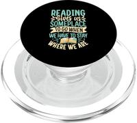 La lecture nous donne un endroit où aller quand nous devons rester où PopSockets PopGrip pour MagSafe