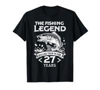 La légende de la pêche Les accompagne pour Leur 27e Anniversaire T-Shirt