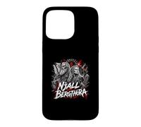 La légende de la Saga des Guerriers Vikings de Njall et Bergthora Coque pour iPhone 15 Pro Max