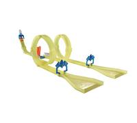 LA LÉGENDE DE SPARK - Circuit Spécial Duel + 2 Lanceurs Turbo Réacteur + 2 Véhicules 29km/h Spark et Shango - Jouet Enfant Circuit Voiture Piste à Assembler Fidèle à la Série TV - sans Pile FR222042