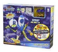 LA LEGENDE DE SPARK Circuit Voiture 4 Poles +2 Lanceurs Evolution Turbo Reacteur +2 Vehicules 36km/h Harry et Hardy + 4 Balles - Neutre G